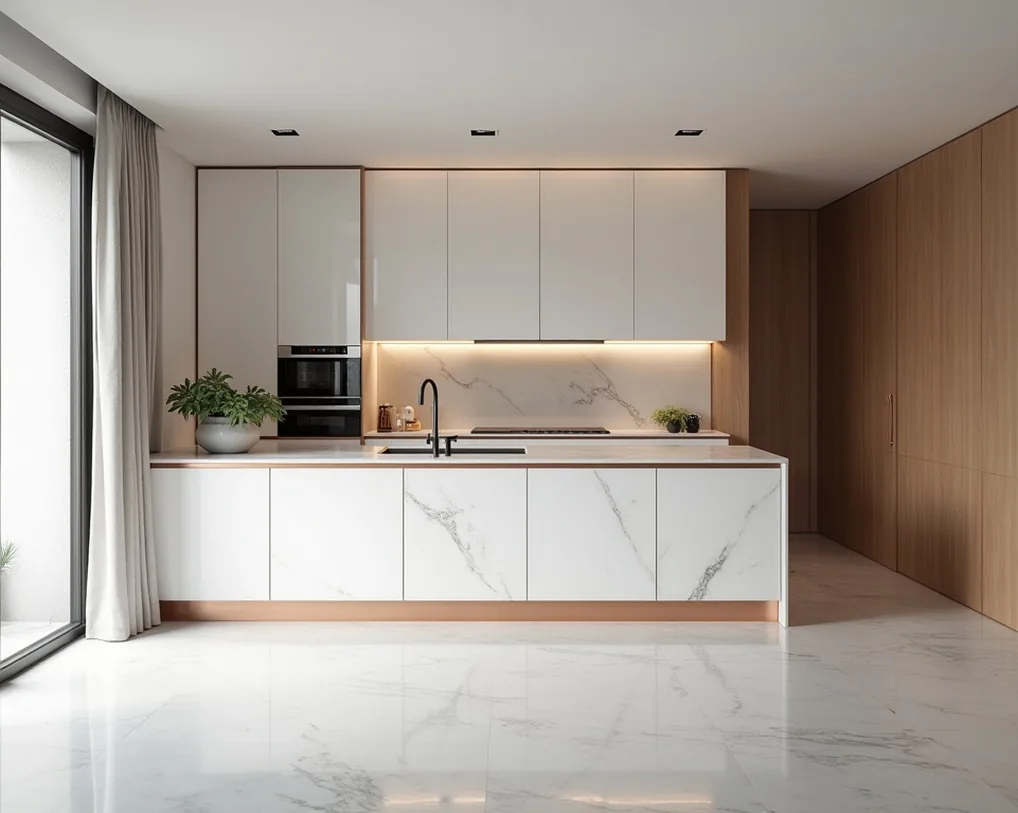 Premium coffee machine in kitchen