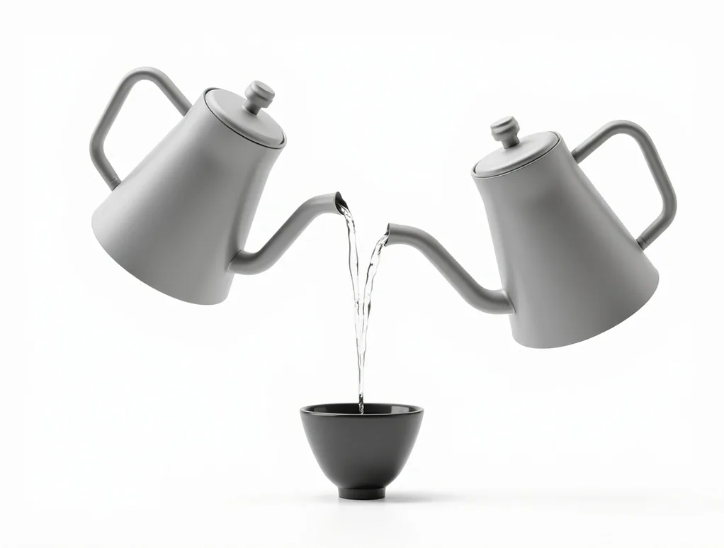 Pour over coffee brewing